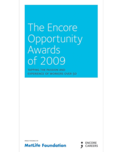 the Encore Opportunity Awards 2009 Cover