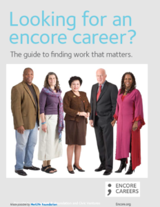 Looking for an encore career report cover