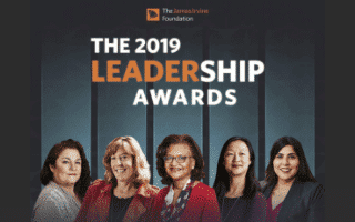 Eunice Nichols receives the 2019 James Irvine Foundation Leadership Award