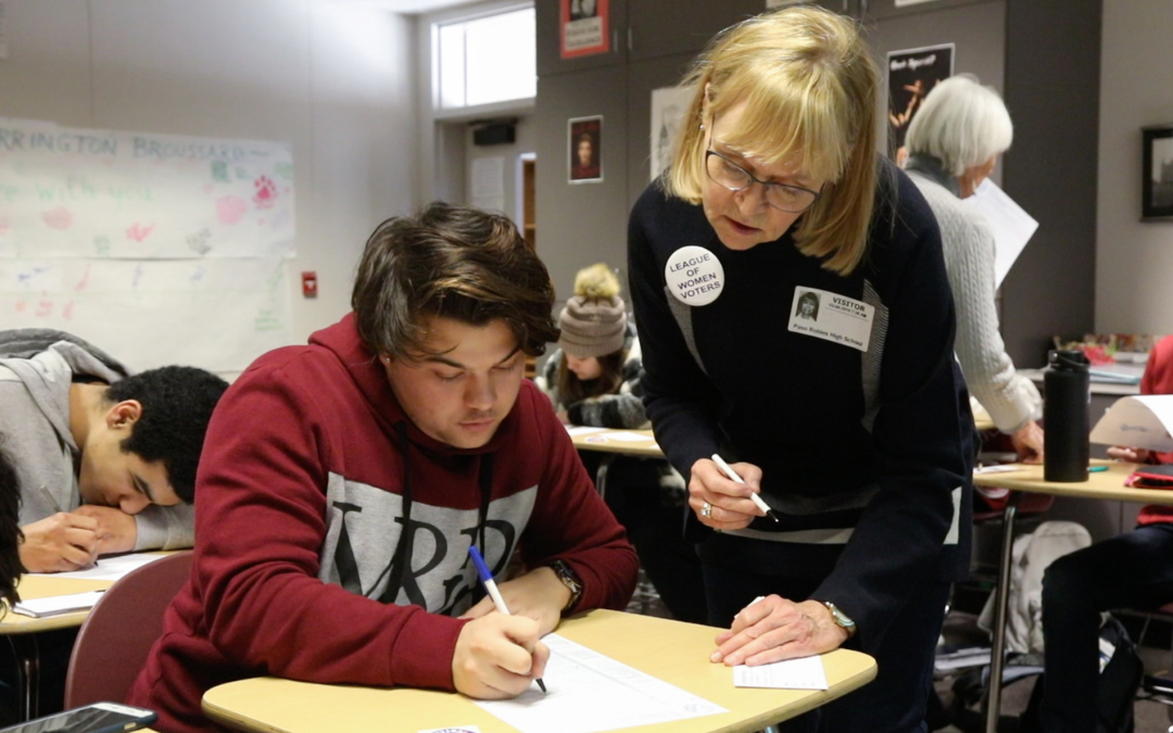 She’s Inspiring Older Adults To Visit High Schools and Pre-Register Young Voters