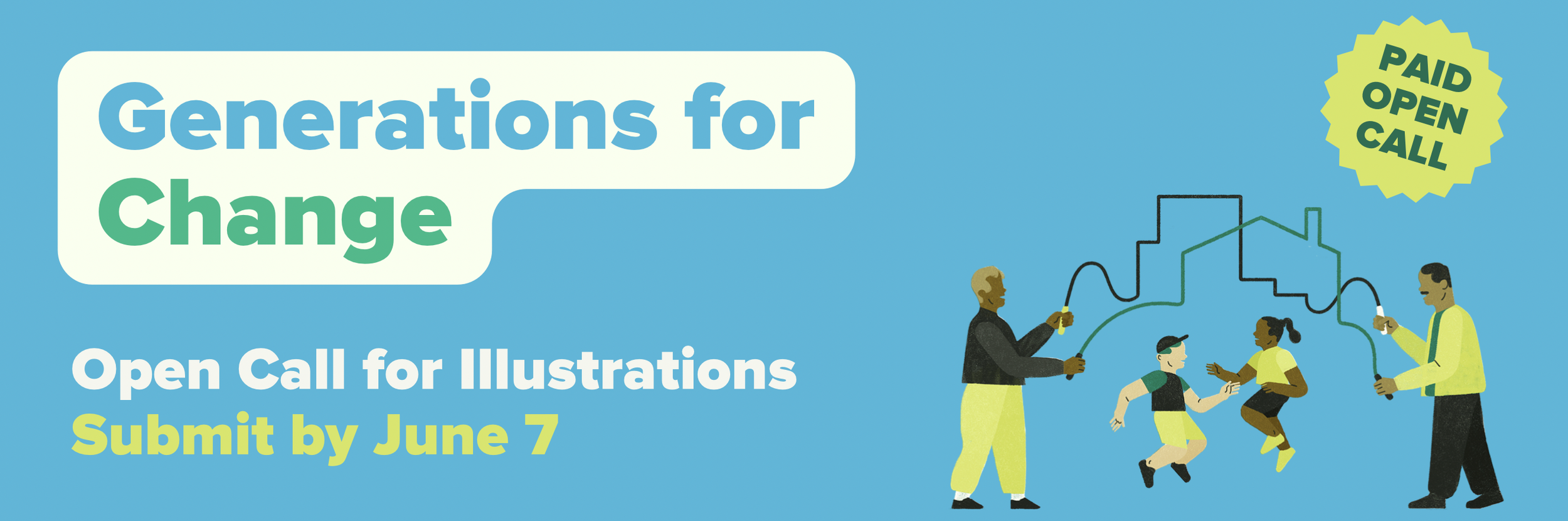 Generations for Change: Open Call for Illustrations. Submit by June 7