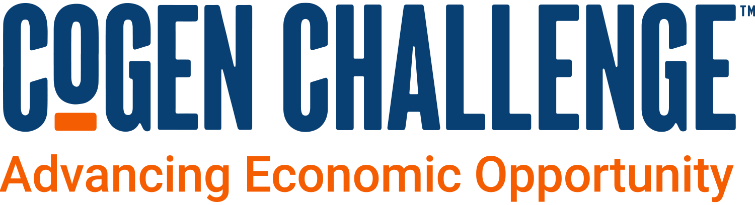workmark reading "CoGen Challenge: Advancing economic opportunity"