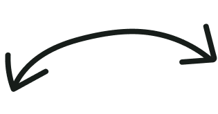 arrow arcing upward