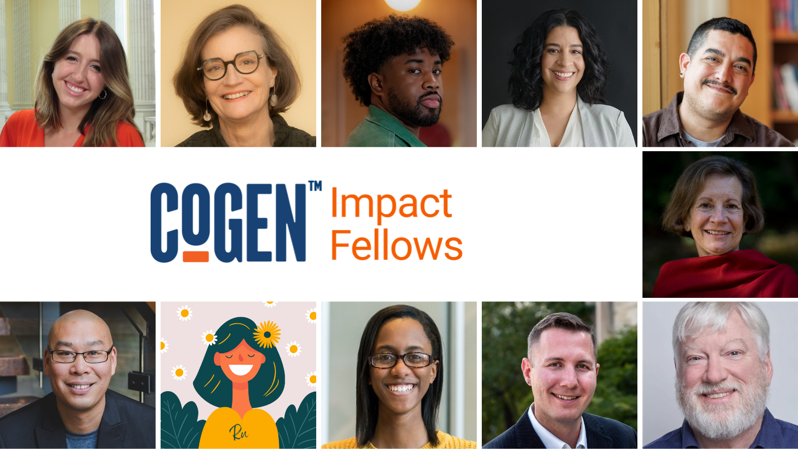 Portraits of 11 CoGen Impact Fellows