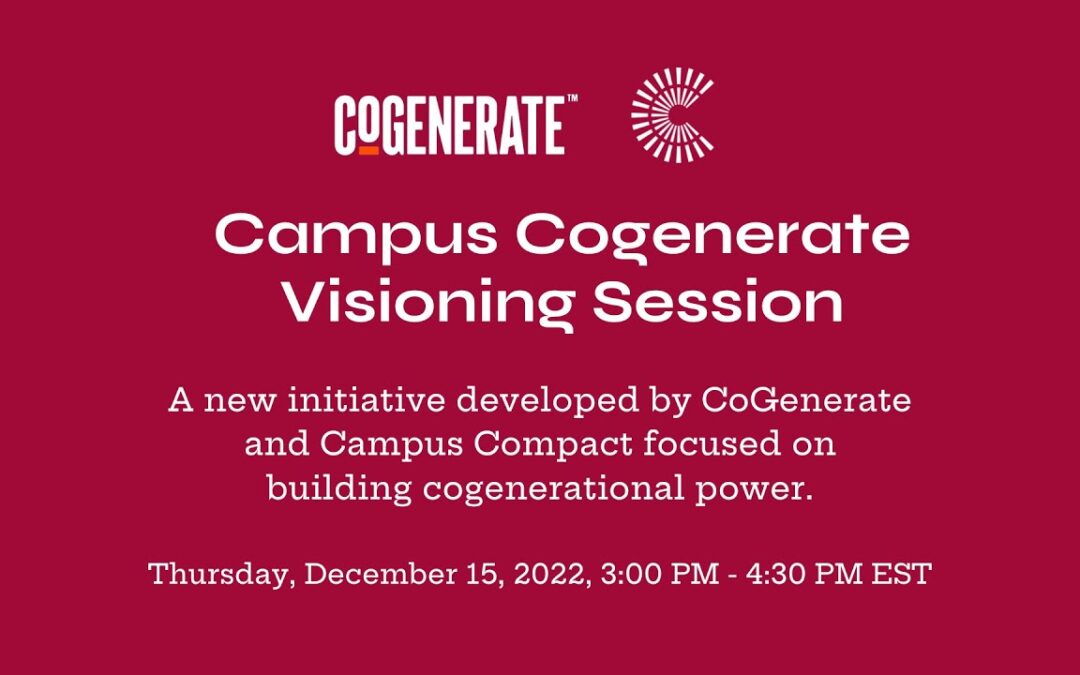 Campus Cogenerate Visioning Session