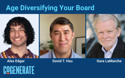 Event Recording: Age Diversifying Your Board