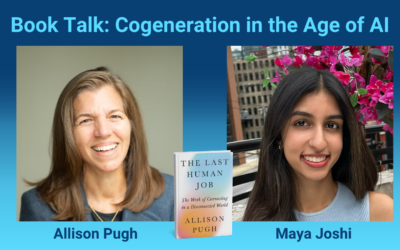 Book Talk: Cogeneration in the Age of AI