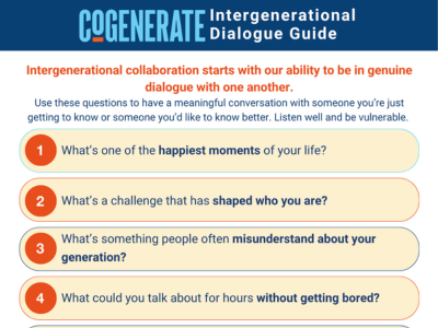 CoGenerate Intergenerational Dialogue Guide