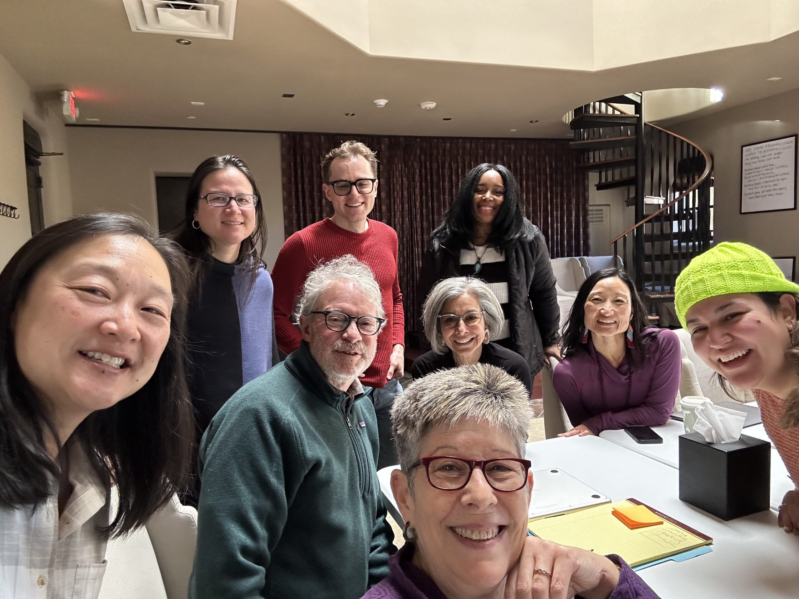 Selfie of the CoGenerate staff as a retreat